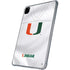 University of Miami White Jersey iPad Pro 11in (2024) Clear Case