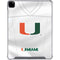 University of Miami White Jersey iPad Pro 12.9in (2020) Clear Case