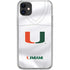 University of Miami White Jersey iPhone 11 Clear Case