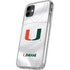 University of Miami White Jersey iPhone 11 Clear Case