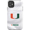 University of Miami White Jersey iPhone 11 Impact Case