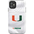 University of Miami White Jersey iPhone 11 Impact Case