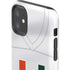 University of Miami White Jersey iPhone 11 Impact Case