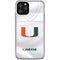 University of Miami White Jersey iPhone 11 Pro Clear Case