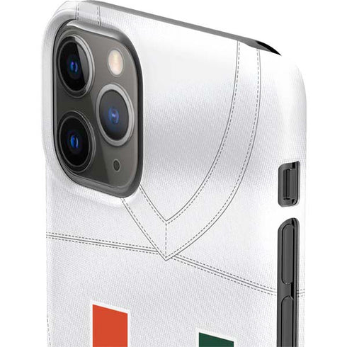 University of Miami White Jersey iPhone 11 Pro Lite Case