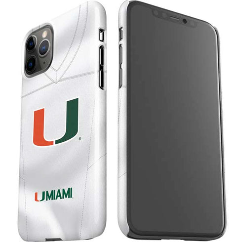 University of Miami White Jersey iPhone 11 Pro Lite Case