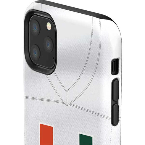 University of Miami White Jersey iPhone 11 Pro Max Impact Case