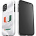 University of Miami White Jersey iPhone 11 Pro Max Impact Case