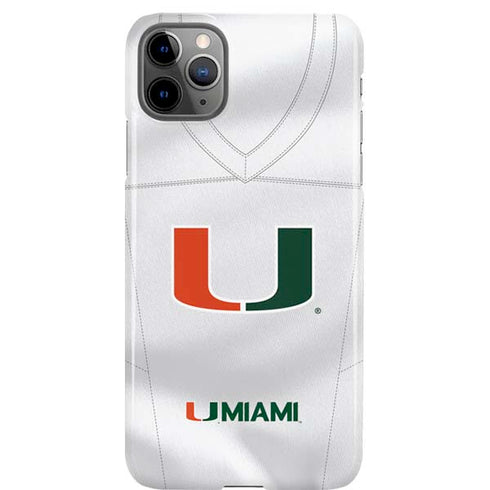 University of Miami White Jersey iPhone Cases