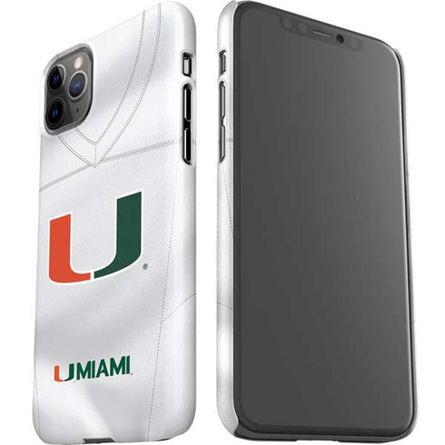 University of Miami White Jersey iPhone 11 Pro Max Lite Case