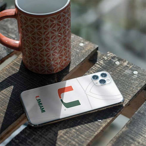 University of Miami White Jersey iPhone 11 Pro Max Skin
