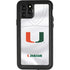 University of Miami White Jersey iPhone 11 Pro Waterproof Case