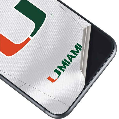 University of Miami White Jersey iPhone 11 Skin