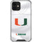 University of Miami White Jersey iPhone 12 Mini Clear Case