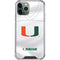 University of Miami White Jersey iPhone 12 Pro Clear Case