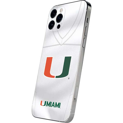 University of Miami White Jersey iPhone 12 Pro Max Skin