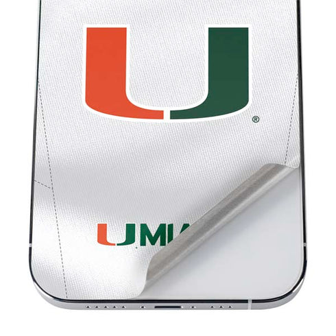 University of Miami White Jersey iPhone 12 Pro Max Skin