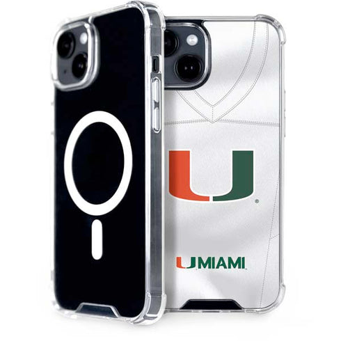 University of Miami White Jersey iPhone 13 MagSafe Case