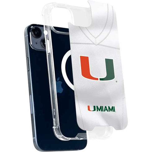 University of Miami White Jersey iPhone 13 MagSafe Case
