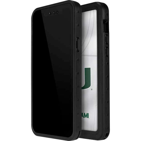 University of Miami White Jersey iPhone 13 Mini Waterproof Case