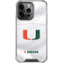 University of Miami White Jersey iPhone 13 Pro Clear Case