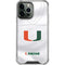 University of Miami White Jersey iPhone 13 Pro Max Clear Case