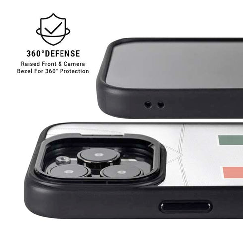 University of Miami White Jersey iPhone 13 Pro Max Kickstand Case