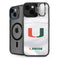 University of Miami White Jersey iPhone 14 Kickstand Case