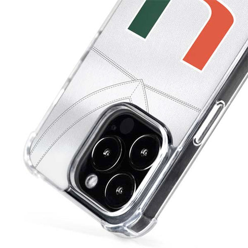 University of Miami White Jersey iPhone 14 Pro MagSafe Case