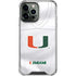 University of Miami White Jersey iPhone 14 Pro Max Clear Case