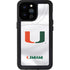 University of Miami White Jersey iPhone 14 Pro Max Waterproof Case