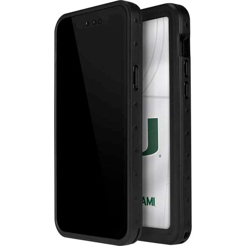 University of Miami White Jersey iPhone 14 Pro Max Waterproof Case