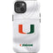 University of Miami White Jersey iPhone 15 Plus Impact Case