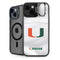 University of Miami White Jersey iPhone 15 Plus Kickstand Case