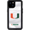 University of Miami White Jersey iPhone 15 Plus Waterproof Case