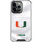 University of Miami White Jersey iPhone 15 Pro Clear Case