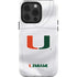 University of Miami White Jersey iPhone 15 Pro Impact Case