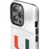 University of Miami White Jersey iPhone 15 Pro Impact Case