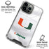 University of Miami White Jersey iPhone 15 Pro Max Clear Case