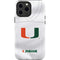 University of Miami White Jersey iPhone 15 Pro Max Impact Case