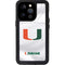 University of Miami White Jersey iPhone 15 Pro Waterproof Case