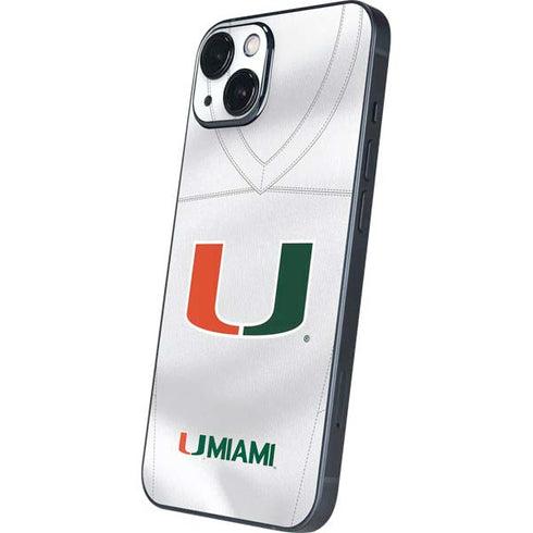 University of Miami White Jersey iPhone 15 Skin