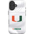 University of Miami White Jersey iPhone 16 Impact Case