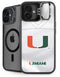 University of Miami White Jersey iPhone 16 Kickstand Case