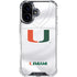 University of Miami White Jersey iPhone 16 Plus Clear Case