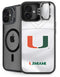 University of Miami White Jersey iPhone 16 Plus Kickstand Case
