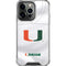 University of Miami White Jersey iPhone 16 Pro Max Clear Case