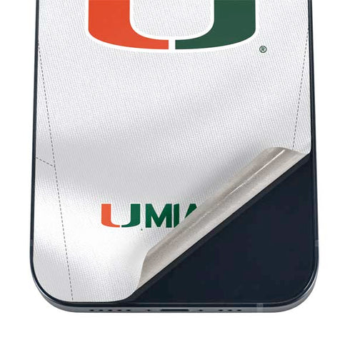 University of Miami White Jersey iPhone 16 Skin