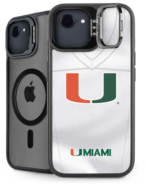 University of Miami White Jersey iPhone 16e Kickstand Case