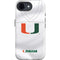 University of Miami White Jersey iPhone 16e Impact Case